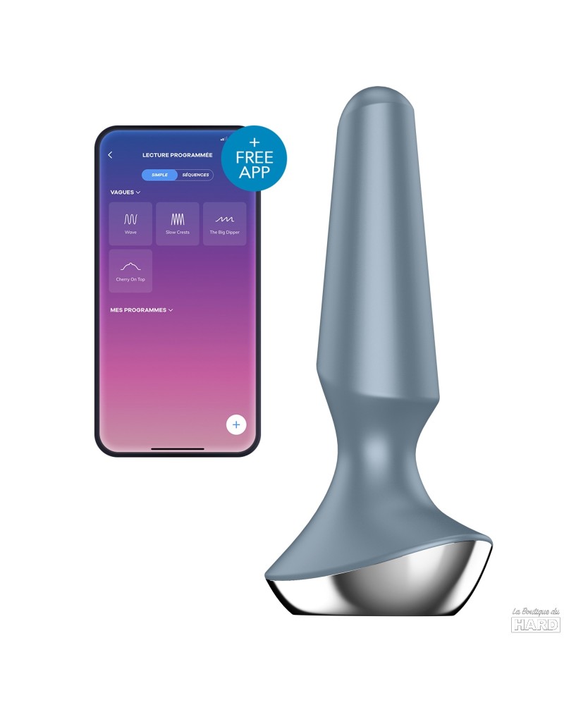 Plug Anal Vibrant Connect Ilicious Satisfyer X Cm Gris Pas C