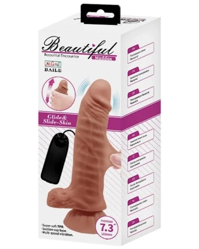 Gode Vibrant Maddox 13 x 4.3 cm Marron sextoys et accessoires sur La Boutique du Hard