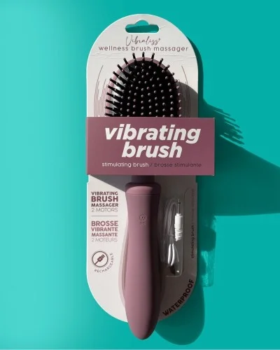 Brosse à Cheveux Vibrante Vibraliss 11.5 x 3.3cm Mauve sextoys et accessoires sur La Boutique du Hard