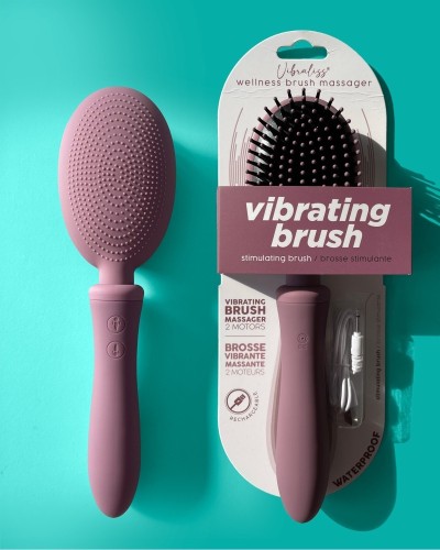 Brosse à Cheveux Vibrante Vibraliss 11.5 x 3.3cm Mauve sextoys et accessoires sur La Boutique du Hard