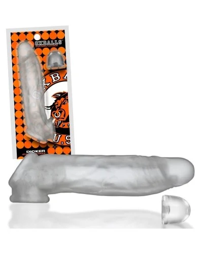 Gaine de pénis Dicker 15 x 3.5 cm Transparente sextoys et accessoires sur La Boutique du Hard