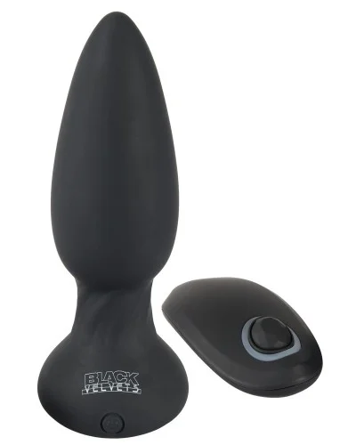 Plug vibrant Velvass 11 x 4.2 cm Noir sextoys et accessoires sur La Boutique du Hard