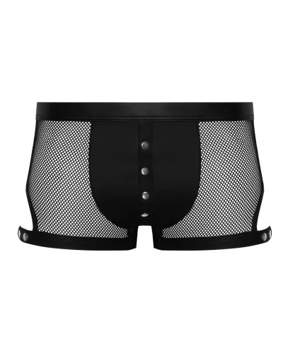 Boxer avec Pressions Tudeo Noir sextoys et accessoires sur La Boutique du Hard