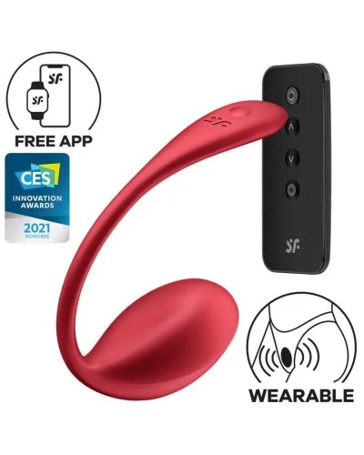 Oeuf Vibrant Sans Fil Connecté Shiny 8 x 4cm Rouge sextoys et accessoires sur La Boutique du Hard