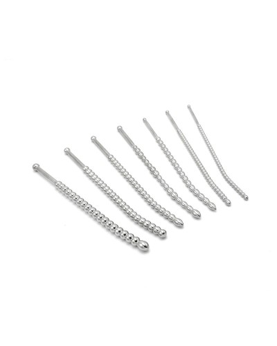 Kit de 7 Tiges d'urètre Beaded Dilator 20 cm - Diamètres 5 à 10mm sextoys et accessoires sur La Boutique du Hard