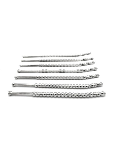 Kit de 7 Tiges d'urètre Beaded Dilator 20 cm - Diamètres 5 à 10mm sextoys et accessoires sur La Boutique du Hard