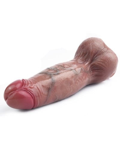 Gode Vibrant Skinnier Mario 14 x 4.6cm Marron sextoys et accessoires sur La Boutique du Hard