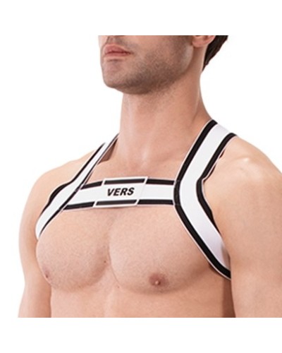 Harnais √©lastique Vers Noir-Blanc sextoys et accessoires sur La Boutique du Hard