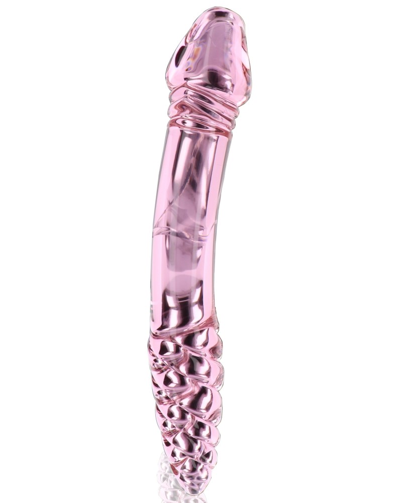 Gode en verre Rhinestone Scepter 23 x 3.6cm Rose sextoys et accessoires sur La Boutique du Hard