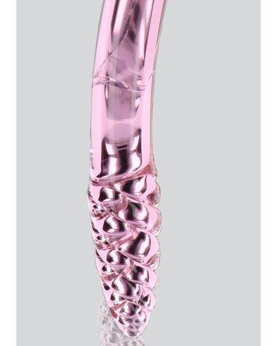 Gode en verre Rhinestone Scepter 23 x 3.6cm Rose sextoys et accessoires sur La Boutique du Hard