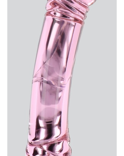 Gode en verre Rhinestone Scepter 23 x 3.6cm Rose sextoys et accessoires sur La Boutique du Hard