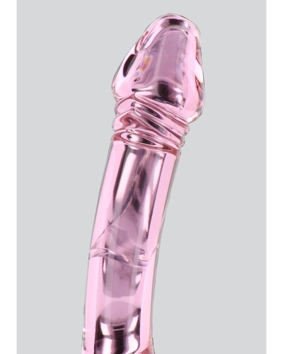 Gode en verre Rhinestone Scepter 23 x 3.6cm Rose sextoys et accessoires sur La Boutique du Hard