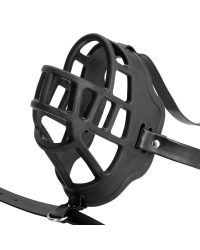 Muselière avec Bâillon-boule Muzzle Gag Noire sextoys et accessoires sur La Boutique du Hard