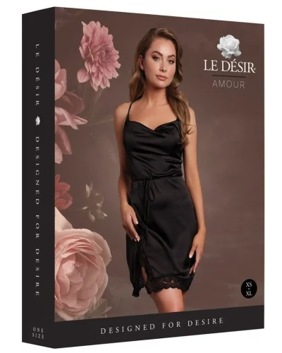 Robe Fendue Krystal Noir sextoys et accessoires sur La Boutique du Hard