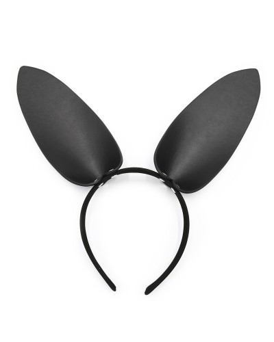 Oreilles de lapin Bunny Simili noir pas cher