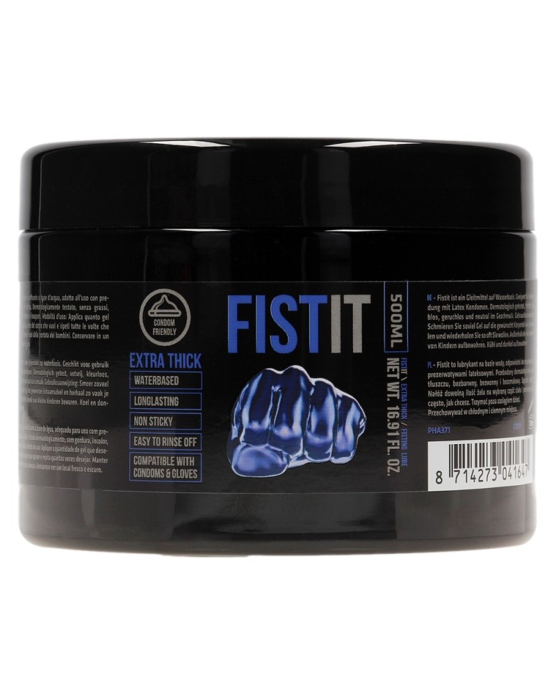 Lubrifiant Eau FIST IT EXTRA THICK 500 ml -Pot noir sextoys et accessoires sur La Boutique du Hard