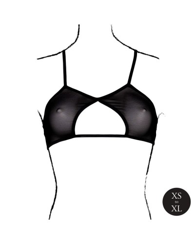 Soutien-Gorge Transparent Bravia Noir sextoys et accessoires sur La Boutique du Hard