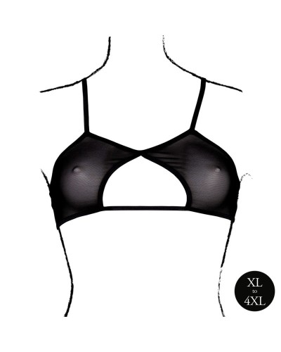 Soutien-Gorge Transparent Grande Taille Bravia Noir sextoys et accessoires sur La Boutique du Hard