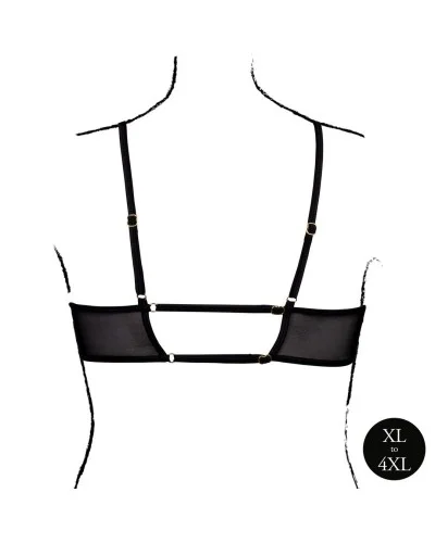 Soutien-Gorge Transparent Grande Taille Bravia Noir sextoys et accessoires sur La Boutique du Hard