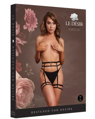 Porte-jarretelles Double Strap Noir sextoys et accessoires sur La Boutique du Hard