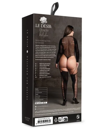 Combinaison Grande Taille Kalyke Noir sextoys et accessoires sur La Boutique du Hard