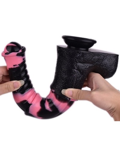 Gode Horse Tinulf L 28 x 6.5cm Noir-Rose sextoys et accessoires sur La Boutique du Hard