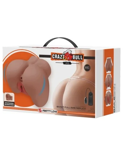 Masturbateur Fessier Vibrant Crazy Bull Mila Marron sextoys et accessoires sur La Boutique du Hard