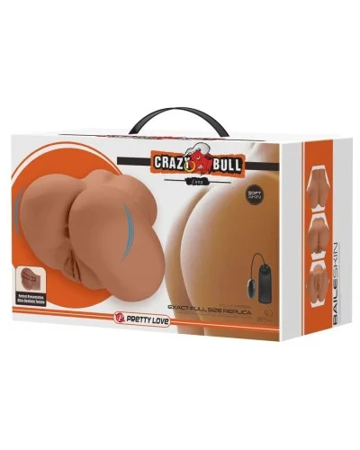Masturbateur Fessier Vibrant Crazy Bull Luna Marron sextoys et accessoires sur La Boutique du Hard