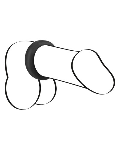 Cockring Velvet Ring M Noir 32mm sextoys et accessoires sur La Boutique du Hard