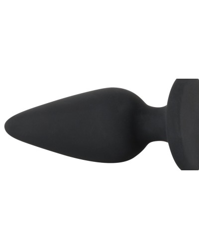 Plug lesté Velbutt M 75g - 8 x 3 cm Noir sextoys et accessoires sur La Boutique du Hard