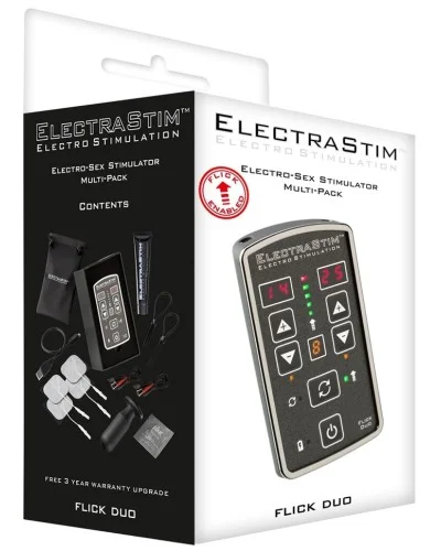 Kit de contrôle Flick Duo Electrastim sextoys et accessoires sur La Boutique du Hard