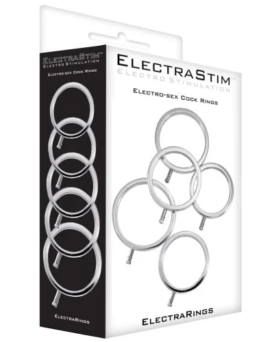 Lot de 5 Cockrings Électro ElectraRings Electrastim sextoys et accessoires sur La Boutique du Hard