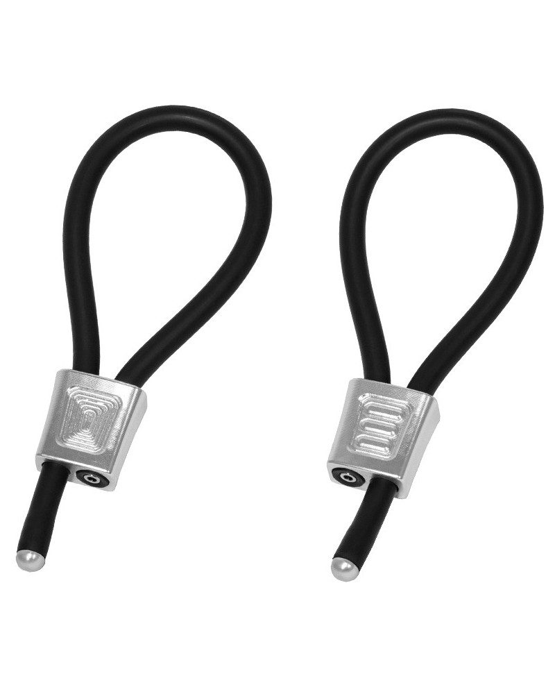 Anneaux d'électrostimulation Prestige Electrastim argentés sextoys et accessoires sur La Boutique du Hard