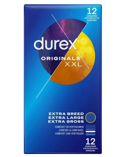 Préservatifs Durex Originals XXL x12 sextoys et accessoires sur La Boutique du Hard