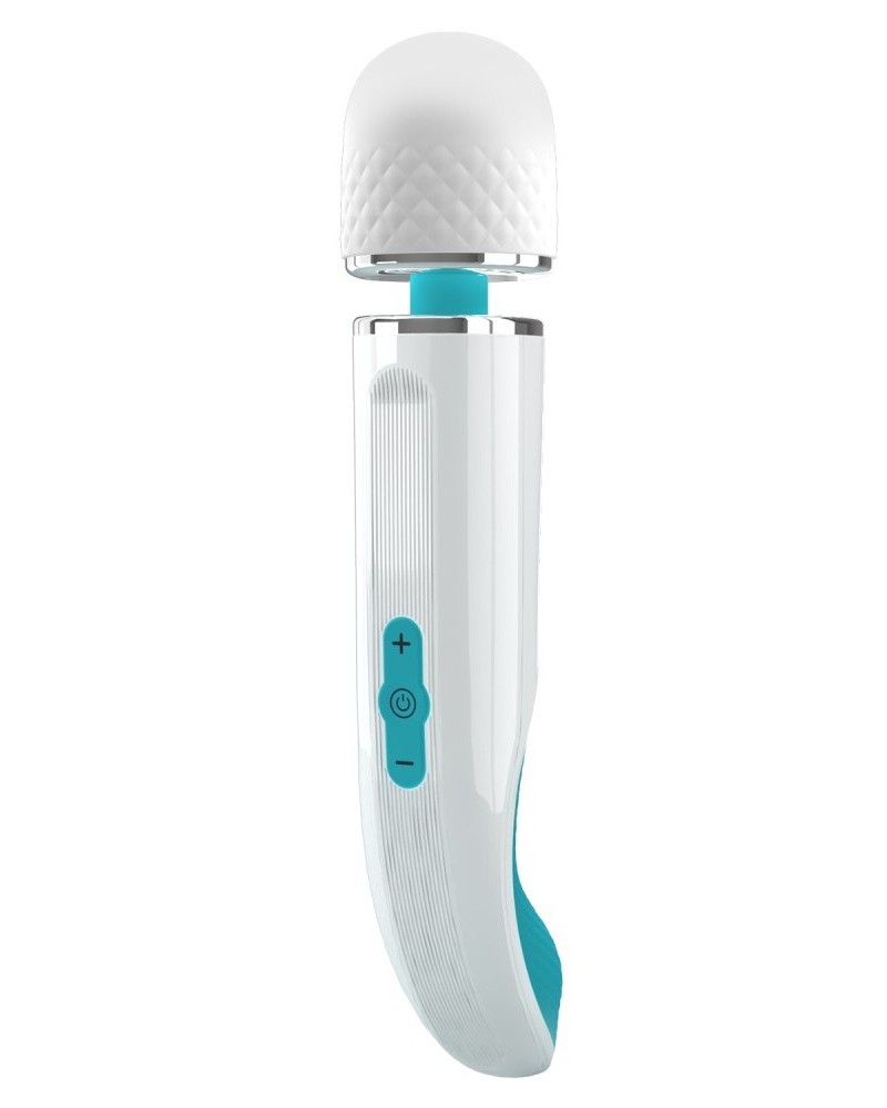 Wand Colormax 29cm Tête 58mm Turquoise sextoys et accessoires sur La Boutique du Hard