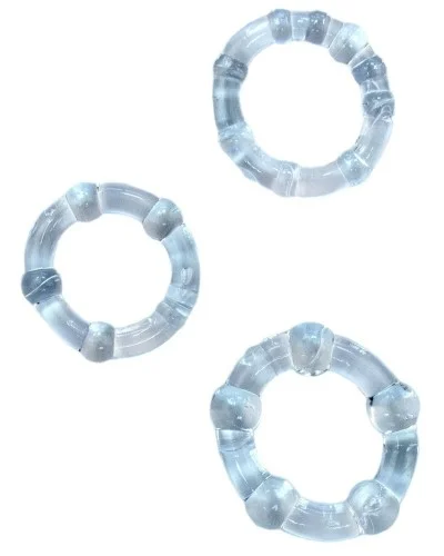 Pack de 3 mini cockirngs souples transparents pas cher