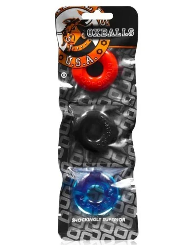 Pack de 3 mini cockrings Oxballs pas cher