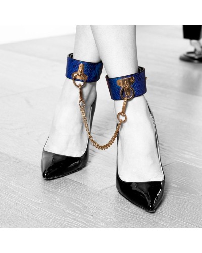 Menottes de Chevilles Florence Bleu sextoys et accessoires sur La Boutique du Hard