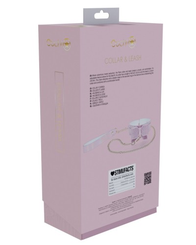 Collier-Laisse Paris Rose sextoys et accessoires sur La Boutique du Hard