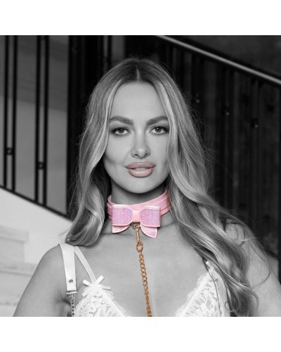 Collier-Laisse Paris Rose sextoys et accessoires sur La Boutique du Hard