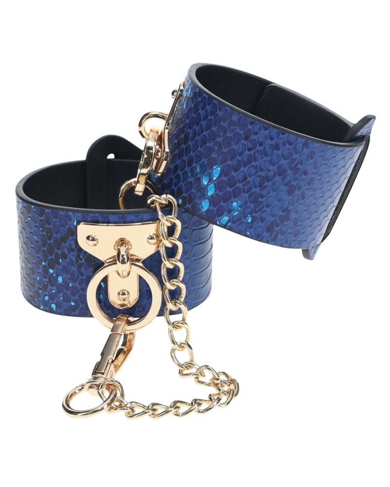 Menottes de Poignets Florence Bleu sextoys et accessoires sur La Boutique du Hard