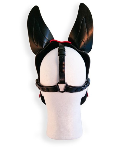 Cagoule Puppy Hood Noire et Rouge sextoys et accessoires sur La Boutique du Hard