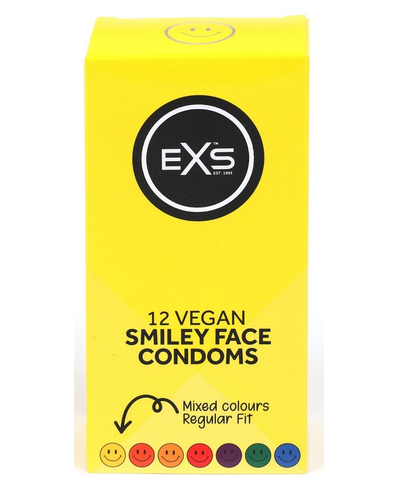 Préservatifs Smiley Face x12 sextoys et accessoires sur La Boutique du Hard