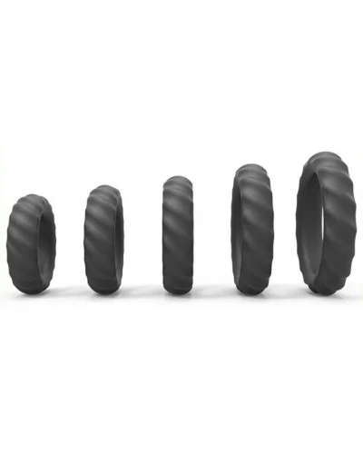 Pack de 5 cockrings Enhance Rings Silicone pas cher