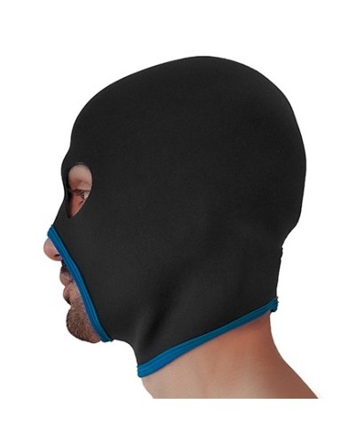 Cagoule Eyes Face Brutus Noire-Bleue sextoys et accessoires sur La Boutique du Hard