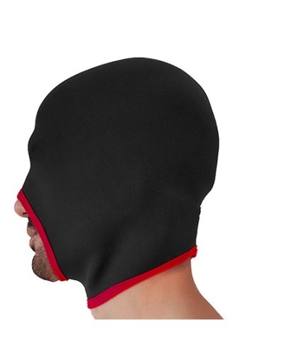 Cagoule Face Fucker Brutus Noire-Rouge sextoys et accessoires sur La Boutique du Hard