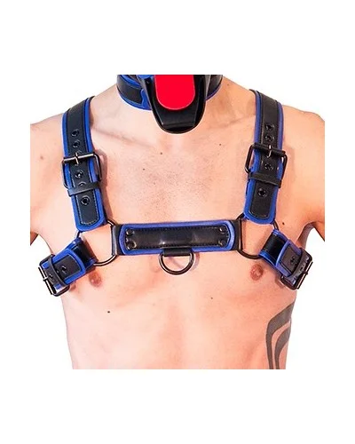 Harnais Puppy Harness Noir-Bleu sextoys et accessoires sur La Boutique du Hard