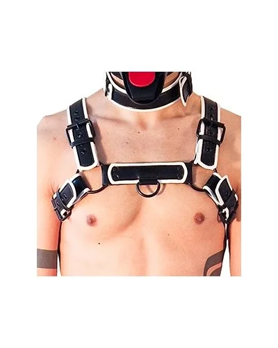 Harnais Puppy Harness  Noir-Blanc sextoys et accessoires sur La Boutique du Hard