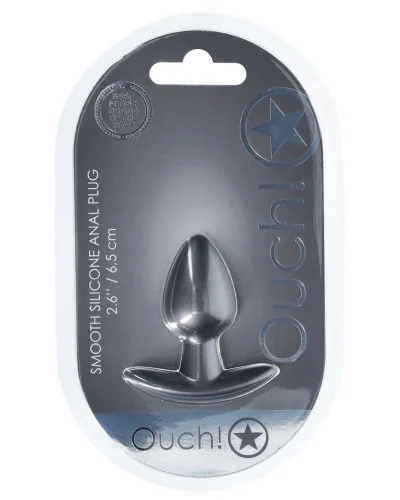Plug Metally S 5 x 2.7cm Gris sextoys et accessoires sur La Boutique du Hard