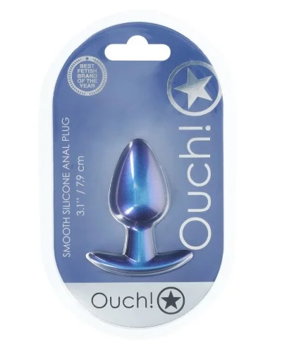 Plug Metally M 6.5 x 3.3cm Bleu sextoys et accessoires sur La Boutique du Hard